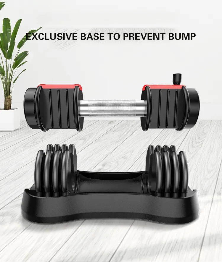 Wholesale Adjustable Rubber Hex Chrome Fitness 15kg Barbell Strength Training Dumbell Sets Wholesale Dumbbell Set