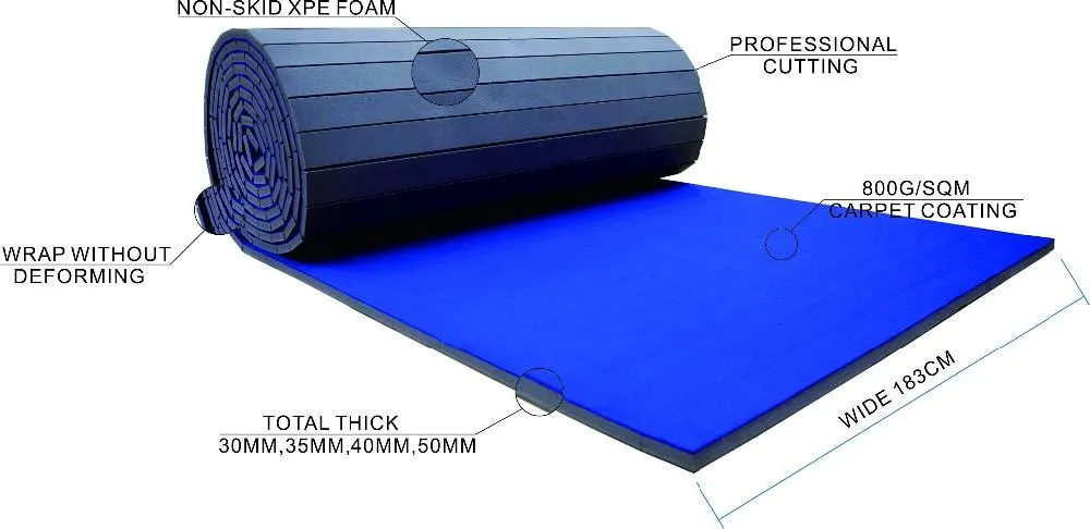 Wholesale Martial Arts Tatami Judo Jiu-Jitsu Wrestling Karate Roll Mats